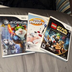 3 Different Wii System Games!!!